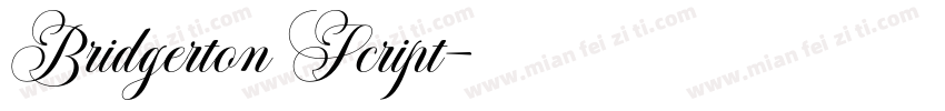 Bridgerton Script字体转换